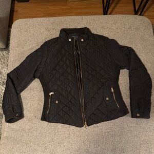 Love Tree Black Quilted Jacket